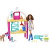 imageBarbie Careers Playset Hatch ampamp Gather Egg Farm with Brunette Farmer Fashion Doll Hatching Molds ampamp Dough Chicken Coop 10 Animals ampamp Accessories