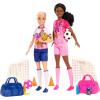 imageBarbie Careers Playset Soccer Player Set with 2 Fashion Dolls ampamp 15 Accessories Including Barbie Brooklyn Blonde Petite Player 2 Nets ampamp More