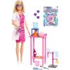 imageBarbie Scientist Doll and Accessories with Blonde Fashion Doll Lab Table Microscope ampamp ColorChange Beaker ampamp Petri Dish Accessories