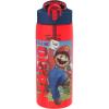 imageZak Designs Sage Barbie Water Bottle For School or Travel 16oz Durable Plastic Water Bottle With Straw Handle and LeakProof PopUp Spout Cover BarbieThe Super Mario Bros