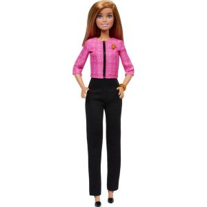imageBarbie Careers Doll ampamp Accessories Future Leader with Blonde Hair Wearing Outfit with 2 Golden Bracelets ampamp B Pin Includes Sticker for Kids
