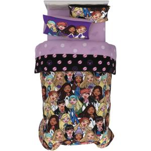 imageFranco Barbie 1959 Super Soft Cozy Reversible Comforter and Sheet Set 5 Piece Full Size Official Licensed Product CollectiblesBratz