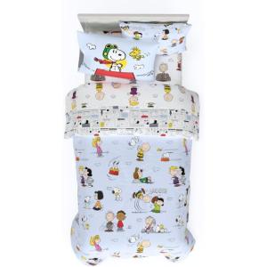 imageFranco Barbie 1959 Super Soft Cozy Reversible Comforter and Sheet Set 5 Piece Full Size Official Licensed Product CollectiblesLight Blue  Peanuts