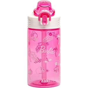 imageZak Designs Sage Barbie Water Bottle For School or Travel 16oz Durable Plastic Water Bottle With Straw Handle and LeakProof PopUp Spout Cover BarbieBarbie