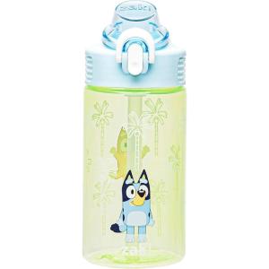 imageZak Designs Sage Barbie Water Bottle For School or Travel 16oz Durable Plastic Water Bottle With Straw Handle and LeakProof PopUp Spout Cover BarbieBluey Bluey  Bingo