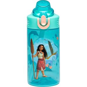 imageZak Designs Sage Barbie Water Bottle For School or Travel 16oz Durable Plastic Water Bottle With Straw Handle and LeakProof PopUp Spout Cover BarbieDisney Moana Moana  Maui