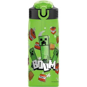 imageZak Designs Sage Barbie Water Bottle For School or Travel 16oz Durable Plastic Water Bottle With Straw Handle and LeakProof PopUp Spout Cover BarbieMinecraft