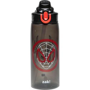 imageZak Designs Sage Barbie Water Bottle For School or Travel 16oz Durable Plastic Water Bottle With Straw Handle and LeakProof PopUp Spout Cover BarbieSpiderMan Miles Morales