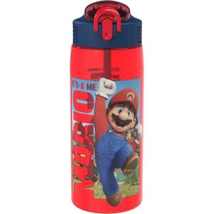 imageZak Designs Sage Barbie Water Bottle For School or Travel 16oz Durable Plastic Water Bottle With Straw Handle and LeakProof PopUp Spout Cover BarbieThe Super Mario Bros