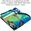 imageFranco Barbie Kids Bedding Super Soft Cozy Silk Touch Throw 40 in x 50 in Officially Licensed ProductJurassic World