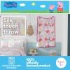 imageFranco Barbie Kids Bedding Super Soft Cozy Silk Touch Throw 40 in x 50 in Officially Licensed ProductPeppa Pig