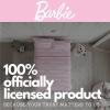 imageFranco Collectibles Barbie Logo Bedding Super Soft Cozy Microfiber 4 Piece Full Sheet Set Officially Licensed ProductBarbie