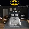 imageFranco Collectibles Barbie Logo Bedding Super Soft Cozy Microfiber 4 Piece Full Sheet Set Officially Licensed ProductBatman