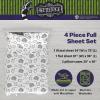 imageFranco Collectibles Barbie Logo Bedding Super Soft Cozy Microfiber 4 Piece Full Sheet Set Officially Licensed ProductBeetlejuice