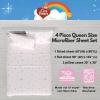 imageFranco Collectibles Barbie Logo Bedding Super Soft Cozy Microfiber 4 Piece Full Sheet Set Officially Licensed ProductCare Bears