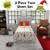 imageFranco Collectibles Barbie Logo Bedding Super Soft Cozy Microfiber 4 Piece Full Sheet Set Officially Licensed ProductGrinch