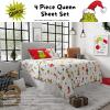 imageFranco Collectibles Barbie Logo Bedding Super Soft Cozy Microfiber 4 Piece Full Sheet Set Officially Licensed ProductGrinch