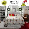 imageFranco Collectibles Barbie Logo Bedding Super Soft Cozy Microfiber 4 Piece Full Sheet Set Officially Licensed ProductGrinch
