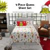 imageFranco Collectibles Barbie Logo Bedding Super Soft Cozy Microfiber 4 Piece Full Sheet Set Officially Licensed ProductGrinch
