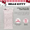 imageFranco Collectibles Barbie Logo Bedding Super Soft Cozy Microfiber 4 Piece Full Sheet Set Officially Licensed ProductHello Kitty