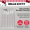 imageFranco Collectibles Barbie Logo Bedding Super Soft Cozy Microfiber 4 Piece Full Sheet Set Officially Licensed ProductHello Kitty Polka  Bow of the Day
