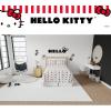 imageFranco Collectibles Barbie Logo Bedding Super Soft Cozy Microfiber 4 Piece Full Sheet Set Officially Licensed ProductHello Kitty Polka  Bow of the Day