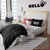 imageFranco Collectibles Barbie Logo Bedding Super Soft Cozy Microfiber 4 Piece Full Sheet Set Officially Licensed ProductHello Kitty Polka Dots