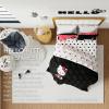 imageFranco Collectibles Barbie Logo Bedding Super Soft Cozy Microfiber 4 Piece Full Sheet Set Officially Licensed ProductHello Kitty Polka Dots