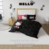 imageFranco Collectibles Barbie Logo Bedding Super Soft Cozy Microfiber 4 Piece Full Sheet Set Officially Licensed ProductHello Kitty Polka Dots