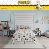 imageFranco Collectibles Barbie Logo Bedding Super Soft Cozy Microfiber 4 Piece Full Sheet Set Officially Licensed ProductPeanuts  Fun Times