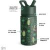 imageSimple Modern Kids Summit Water Bottle with Straw Lid  Mattel Barbie 18oz Stainless Steel Cup Insulated Tumbler for Girls School  Barbie CheckmateDisneyEncanto Oh  Bruno