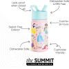 imageSimple Modern Kids Summit Water Bottle with Straw Lid  Mattel Barbie 18oz Stainless Steel Cup Insulated Tumbler for Girls School  Barbie CheckmateDisneyPrincess Rainbows