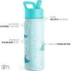 imageSimple Modern Kids Summit Water Bottle with Straw Lid  Mattel Barbie 18oz Stainless Steel Cup Insulated Tumbler for Girls School  Barbie CheckmateDisneyFrozen Elsas Snowflake