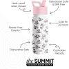 imageSimple Modern Kids Summit Water Bottle with Straw Lid  Mattel Barbie 18oz Stainless Steel Cup Insulated Tumbler for Girls School  Barbie CheckmateDisneyMinnie Mouse Retro