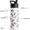 imageSimple Modern Kids Summit Water Bottle with Straw Lid  Mattel Barbie 18oz Stainless Steel Cup Insulated Tumbler for Girls School  Barbie CheckmateDisneyMickey Mouse Retro