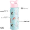 imageSimple Modern Kids Summit Water Bottle with Straw Lid  Mattel Barbie 18oz Stainless Steel Cup Insulated Tumbler for Girls School  Barbie CheckmateDisneyPrincesses Royal Beauty