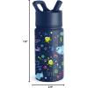 imageSimple Modern Kids Summit Water Bottle with Straw Lid  Mattel Barbie 18oz Stainless Steel Cup Insulated Tumbler for Girls School  Barbie CheckmateDisneyMonsters Inc Dream Team