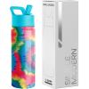 imageSimple Modern Kids Summit Water Bottle with Straw Lid  Mattel Barbie 18oz Stainless Steel Cup Insulated Tumbler for Girls School  Barbie CheckmateTieDye