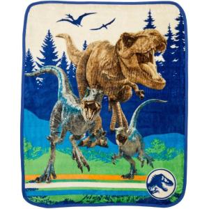 imageFranco Barbie Kids Bedding Super Soft Cozy Silk Touch Throw 40 in x 50 in Officially Licensed ProductJurassic World