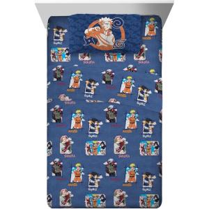 imageFranco Collectibles Barbie Logo Bedding Super Soft Cozy Microfiber 4 Piece Full Sheet Set Officially Licensed ProductNaruto