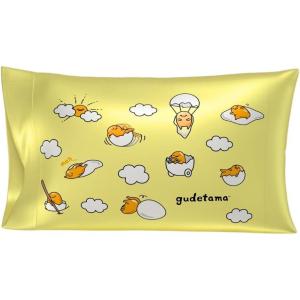 imageFranco Collectibles Barbie Movie Kenough Beauty Silky Satin Standard Reversible Pillowcase Cover 20x30 for Hair and Skin Official Licensed ProductGudetama