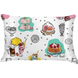 imageFranco Collectibles Barbie Movie Kenough Beauty Silky Satin Standard Reversible Pillowcase Cover 20x30 for Hair and Skin Official Licensed ProductMiniverse  Desserts