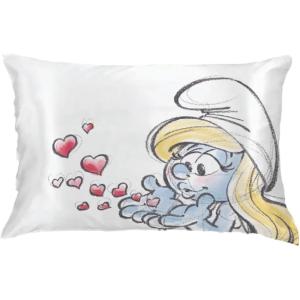 imageFranco Collectibles Barbie Movie Kenough Beauty Silky Satin Standard Reversible Pillowcase Cover 20x30 for Hair and Skin Official Licensed ProductThe Smurfs  Smurfette