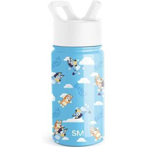 imageSimple Modern Kids Summit Water Bottle with Straw Lid  Mattel Barbie 18oz Stainless Steel Cup Insulated Tumbler for Girls School  Barbie CheckmateBluey Sky