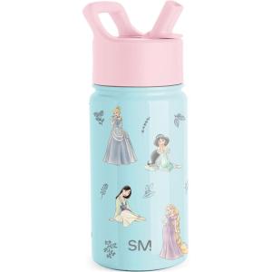 imageSimple Modern Kids Summit Water Bottle with Straw Lid  Mattel Barbie 18oz Stainless Steel Cup Insulated Tumbler for Girls School  Barbie CheckmateDisneyPrincesses Royal Beauty