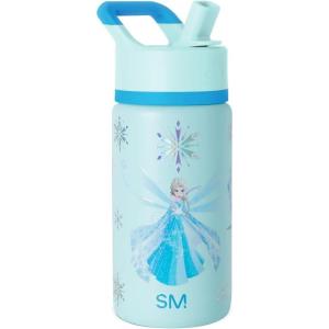 imageSimple Modern Kids Summit Water Bottle with Straw Lid  Mattel Barbie 18oz Stainless Steel Cup Insulated Tumbler for Girls School  Barbie CheckmateDisneyIridescent Elsa