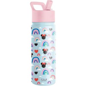 imageSimple Modern Kids Summit Water Bottle with Straw Lid  Mattel Barbie 18oz Stainless Steel Cup Insulated Tumbler for Girls School  Barbie CheckmateDisneyMinnie Mouse Rainbow