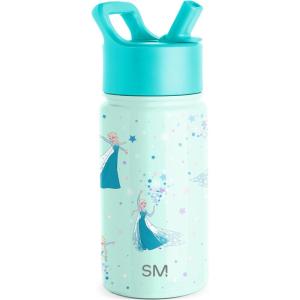 imageSimple Modern Kids Summit Water Bottle with Straw Lid  Mattel Barbie 18oz Stainless Steel Cup Insulated Tumbler for Girls School  Barbie CheckmateDisneyFrozen Elsas Snowflake