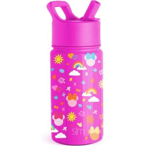 imageSimple Modern Kids Summit Water Bottle with Straw Lid  Mattel Barbie 18oz Stainless Steel Cup Insulated Tumbler for Girls School  Barbie CheckmateDisneyMinnie Doodle