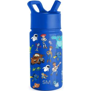 imageSimple Modern Kids Summit Water Bottle with Straw Lid  Mattel Barbie 18oz Stainless Steel Cup Insulated Tumbler for Girls School  Barbie CheckmateDisneyPixar Mashup on Blue